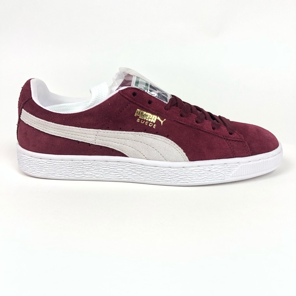 puma suede cabernet red